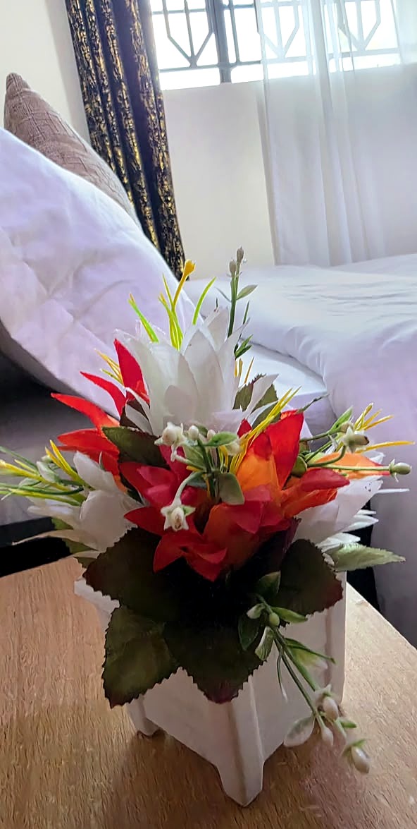 Fresh decorative flowers in the home